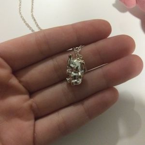 Elephant necklace and jewelry box